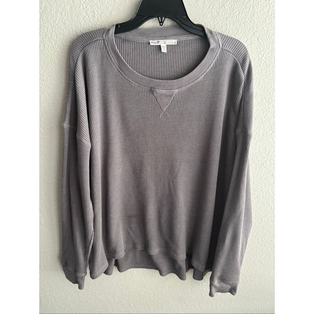 ❤️Seven7 Waffle Knit Long Sleeve Top XL
